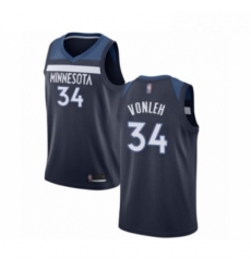 Youth Minnesota Timberwolves 34 Noah Vonleh Swingman Navy Blue Basketball Jersey Icon Edition 