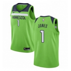 Youth Nike Minnesota Timberwolves 1 Tyus Jones Authentic Green NBA Jersey Statement Edition