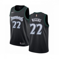 Youth Nike Minnesota Timberwolves 22 Andrew Wiggins Swingman Black Hardwood Classics Jersey