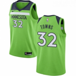 Youth Nike Minnesota Timberwolves 32 Karl Anthony Towns Swingman Green NBA Jersey Statement Edition