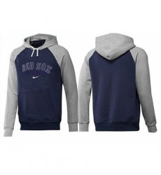 MLB Men Nike Boston Red Sox Pullover Hoodie NavyGrey