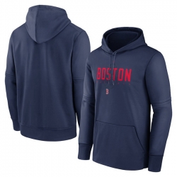 Men Boston Red Sox Navy Pregame Performance Pullover Hoodie