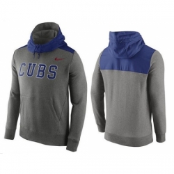 MLB Men Chicago Cubs Nike Gray Hybrid Hoodie