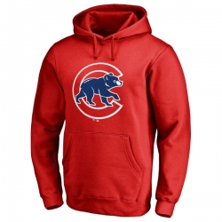 Men Chicago Cubs Scarlet Men Pullover Hoodie 2