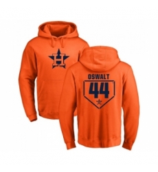 Men MLB Nike Houston Astros 44 Roy Oswalt Orange RBI Pullover Hoodie