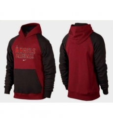 MLB Men Nike Los Angeles Angels of Anaheim Pullover Hoodie RedBrown