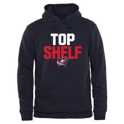 Men Columbus Blue Jackets Top Shelf Pullover Hoodie Navy