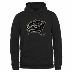 NHL Mens Columbus Blue Jackets Black Rink Warrior Pullover Hoodie