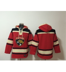 Men Florida Panthers Blank Red Lace Up Pullover Hoodie Men Florida Panthers Blank Red Lace Up Pullover Hoodie