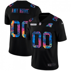 Men Women Youth Toddler Carolina Panthers Custom Men Nike Multi Color Black 2020 NFL Crucial Catch Vapor Untouchable Limited Jersey