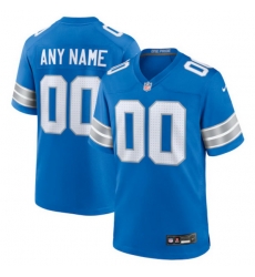 Men Women Youth Detroit Lions Blue 2025 F U S E Vapor Limited Stitched Custom Game Jersey