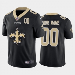 Men Women Youth Toddler New Orleans Saints Custom Black Men Nike Big Team Logo Player Vapor Limited NFL Jersey