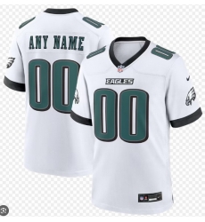 Men Women Youth Toddler All Size Philadelphia Eagles Customized Jersey White