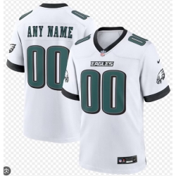 Men Women Youth Toddler All Size Philadelphia Eagles Customized Jersey White