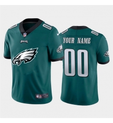 Men Women Youth Toddler Philadelphia Eagles Custom Green Men Nike Big Team Logo Vapor Limited NFL Jersey