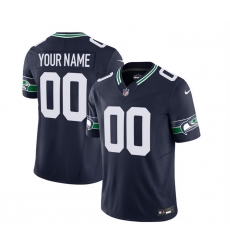 Men Women youth Seattle Seahawks Active Player Custom 2023 F U S E  Navy Limited Stitched Football Jersey