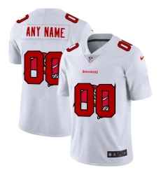 Men Women Youth Toddler Tampa Bay Buccaneers Custom White Men Nike Team Logo Dual Overlap Limited NFL Jersey