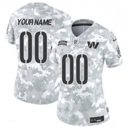 Women Washington Commanders Active Player Custom 2024 F U S E Arctic Camo Salute To Service