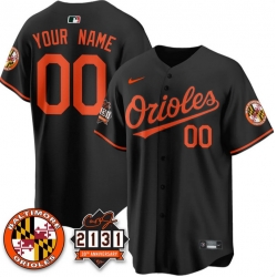 Men Baltimore Orioles Active Player Custom Black  30th Anniversary of 2131  Limited Stitched Baseball Jersey