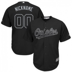 Men Women Youth Toddler All Size Baltimore Orioles Majestic 2019 Players Weekend Cool Base Roster Custom Black Jersey