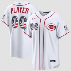 Men Cincinnati Reds Active Player Custom White 2026 All Star Edition Stars   Stripes Stadium Pick A Player Stitched Baseball Jersey