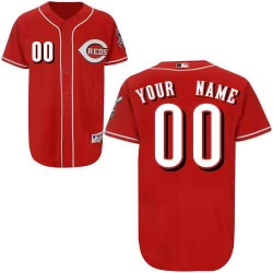 Men Women Youth All Size Cincinnati Reds Custom Cool Base Jersey Red 3