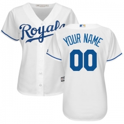 Men Women Youth All Size Kansas City Royals Majestic White Home Cool Base Custom Jersey