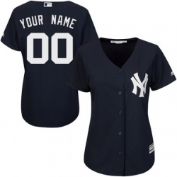 Men Women Youth All Size New York Yankee Custom Cool Base MLB Jersey Navy