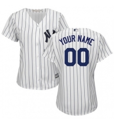 Men Women Youth All Size New York Yankee Custom Cool Base MLB Jersey White