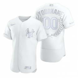 New York Yankees Custom Men Women youth 27 Nike Platinum MLB MVP Limited Player Edition Jersey 