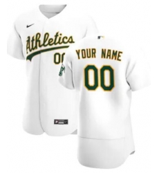 Men Women Youth Toddler Oakland Athletics White Custom Nike MLB Flex Base Jersey