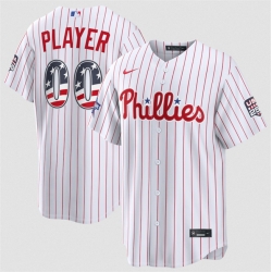 Men Philadelphia Phillies Active Player Custom White 2026 All Star Edition Stars   Stripes Stadium Pick A Player Stitched Baseball Jersey