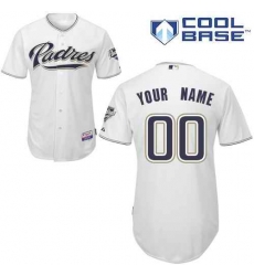 Men Women Youth All Size San Diego Padres White Custom Jerseys