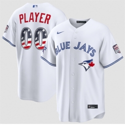 Men Toronto Blue Jays Active Player Custom White 2026 All Star Edition Stars   Stripes Stadium Pick A Player Stitched Baseball Jersey