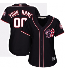 Men Women Youth All Size Washington Nationals Cool Base Custom Jersey Navy Blue