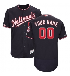 Men Women Youth Toddler All Size Washington Nationals Navy Customized 150th Patch Flexbase Jersey