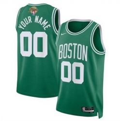 Men Boston Celtics Active Player Custom Kelly Green 2024 Finals Icon Edition Stitched Basketball Jersey