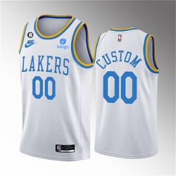 Men Women Youth Los Angeles Lakers Active Player Cutom 2022 23 White No 6 Patch Classic Edition Stitched Basketball Jersey