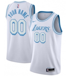 Men Women Youth Toddler Los Angeles Lakers White Custom Nike NBA Stitched Jersey