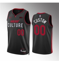 Men Women youth Miami Heat Active Player Custom Black 2023 24 City Edition Stitched Basketball Jersey