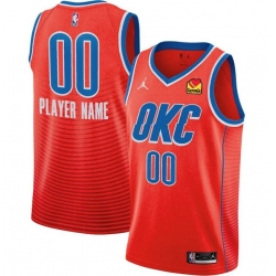 Men Women Youth Toddler All Size Oklahoma City Thunder Nike Orange Swingman Custom Icon Edition Jersey