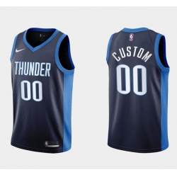 Men Women Youth Toddler Oklahoma City Thunder Active Player Custom Navy Stitched Basketball Jersey