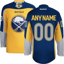 Men Women Youth Toddler Youth Gold Jersey - Customized Reebok Buffalo Sabres Third