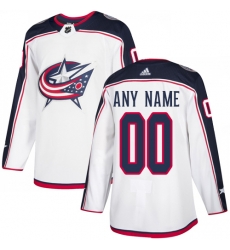 Men Women Youth Toddler White Jersey - Customized Adidas Columbus Blue Jackets Away