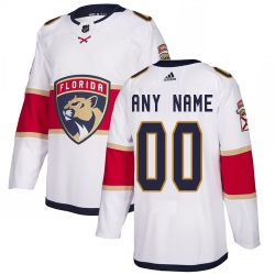 Men Women Youth Toddler White Jersey - Customized Adidas Florida Panthers Away