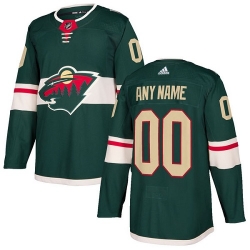 Men Women Youth Toddler Green Jersey - Customized Adidas Minnesota Wild Home