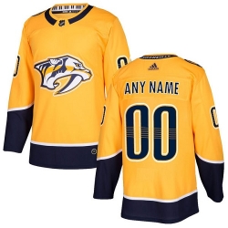 Men Women Youth Toddler Gold Jersey - Customized Adidas Nashville Predators Home