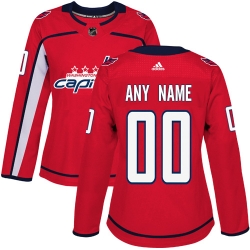 Men Women Youth Toddler Red Jersey - Customized Adidas Washington Capitals Home  II