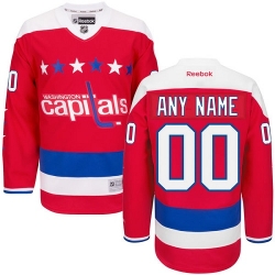 Men Women Youth Toddler Youth Red Jersey - Customized Reebok Washington Capitals Third