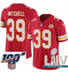 2020 Super Bowl LIV Men Nike Kansas City Chiefs #39 Terrance Mitchell Red Team Color Vapor Untouchable Limited Player NFL Jersey